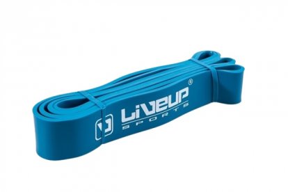 LIVEUP Guma do ćwiczeń oporowa 208 x 0,45 x 4,5 cm – niebieska